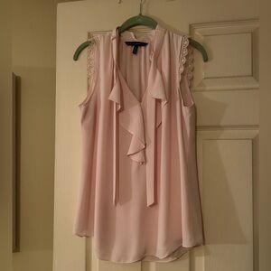 White House Black Market Soft Pink Top